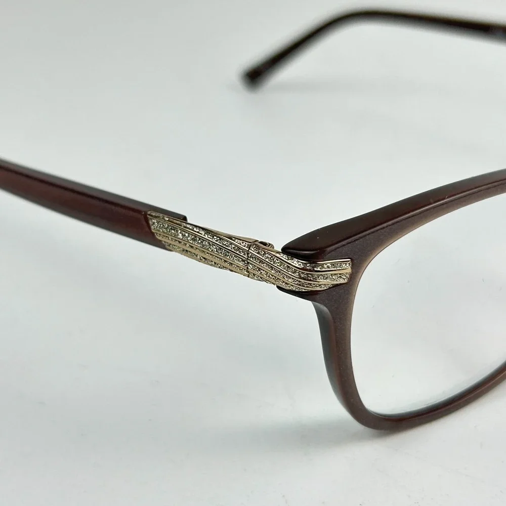 Jones New York J768 Women Eyeglasses Frame Taupe Plastic Full Rim 53-17-135‎ mm